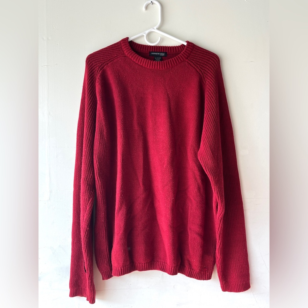 Kenneth Cole Bold Red Crewneck Men’s Sweater